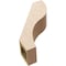 Ekena Millwork 5-inch W x 14-inch D x 18-inch H Geneva Rough Cedar Woodgrain TimberThane Knee Brace, Primed BRCUR05X14X18GNVRCPR - alternate 2